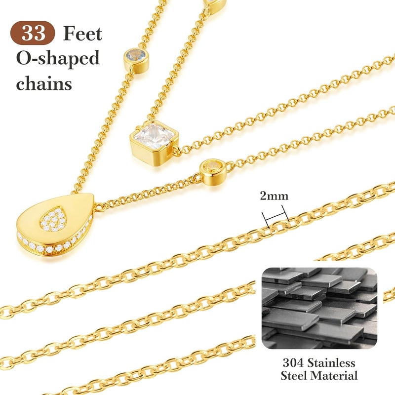 Ecoofor 33 Ft 18K Gold Stainless Steel O-Shaped Chain Roll for DIY Jewelry Making - 2mm Width Gold Plated Chain with Jump Rings & Lobster Clasps - Image 2